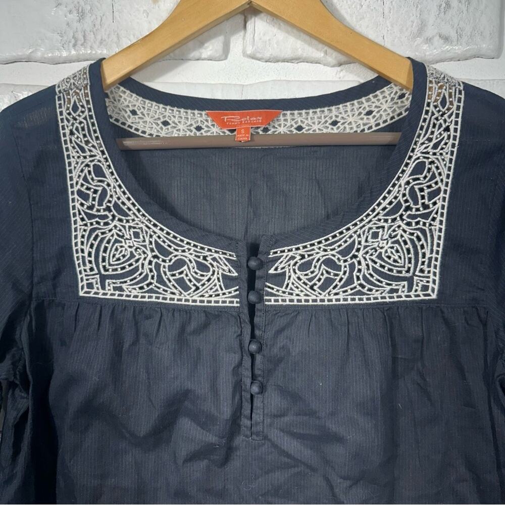 Tommy Bahama Relax Embroidered Cotton Top Size Small - Picture 6 of 9